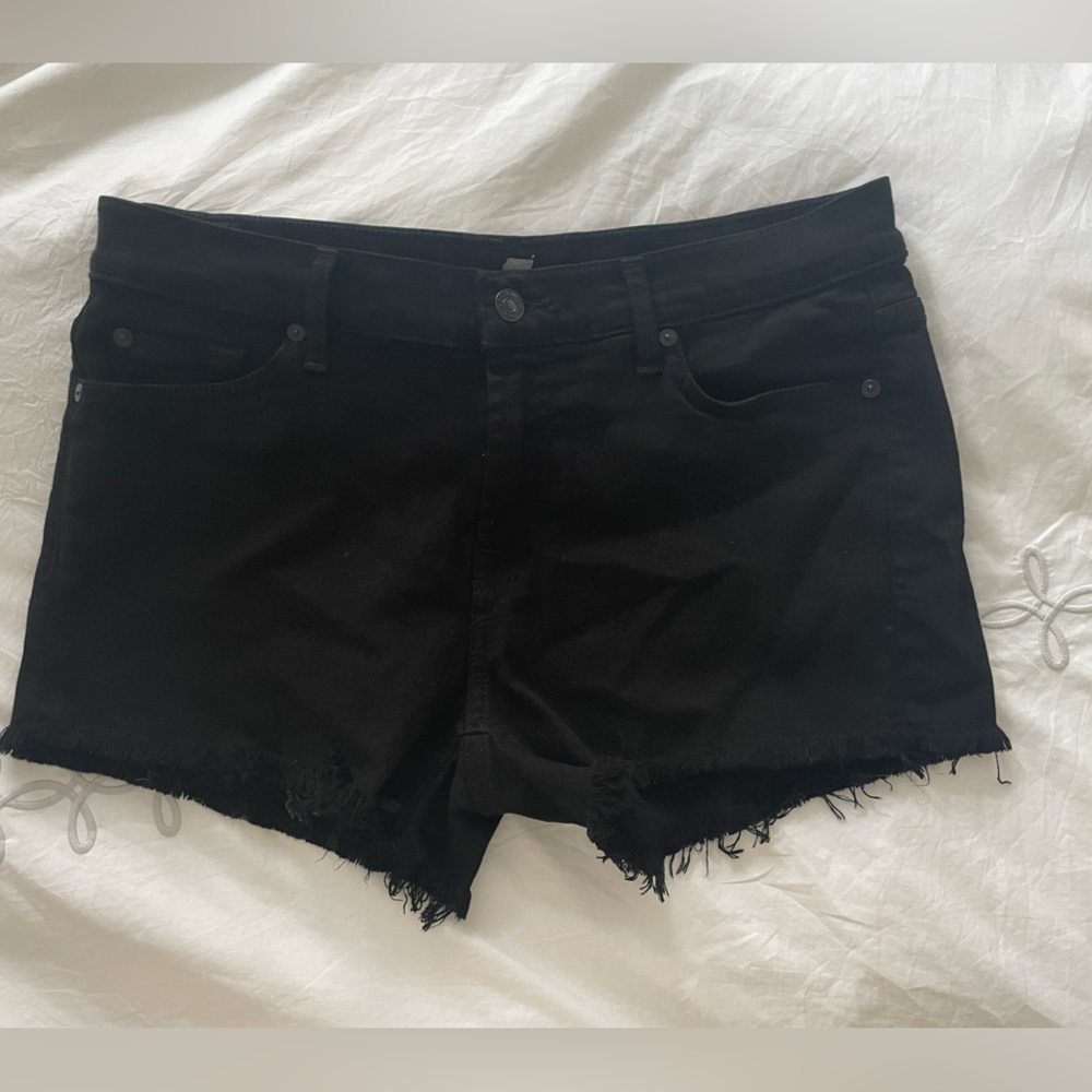 7 FOR ALL MAN KIND JEAN SHORTS